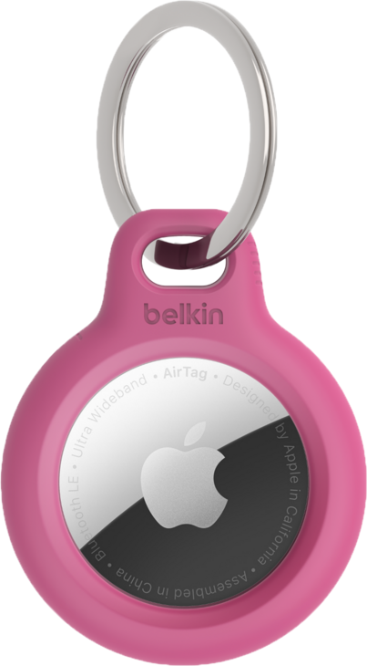 Belkin Secure Holder - Nyckelring f&ouml;r Airtag - Rosa