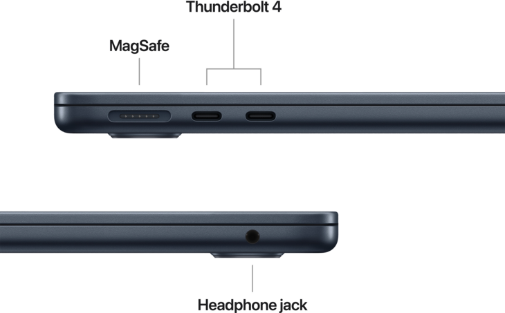 MacBook Air 13-tum, M4 10-core, grafik 10-core, 16GB RAM, 512GB SSD, Midnatt MacBook Air 13-tum, M4 10-core, grafik 10-core, 16GB RAM, 512GB SSD, Midnatt