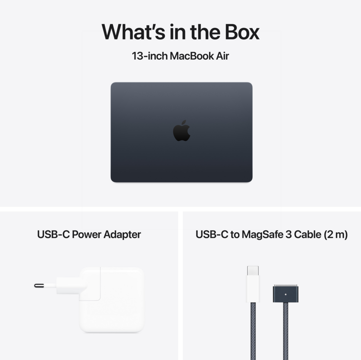 MacBook Air 13-tum, M4 10-core, grafik 10-core, 16GB RAM, 512GB SSD, Midnatt MacBook Air 13-tum, M4 10-core, grafik 10-core, 16GB RAM, 512GB SSD, Midnatt