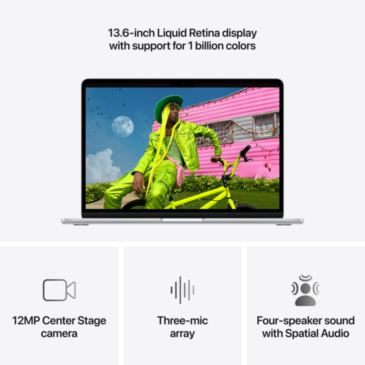 MacBook Air 13-tum, M5 10-core, grafik 10-core, 16GB RAM, 1TB SSD, Silver