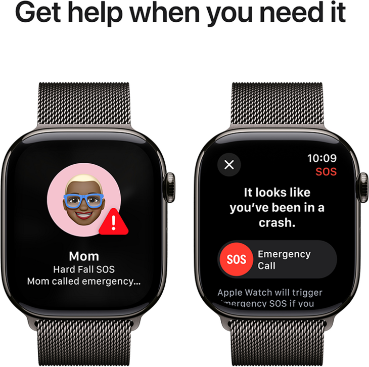 Apple Watch Series 10 GPS + Cellular 46mm Titanboett Skiffer • Milanesisk loop Skiffer - S/M Apple Watch Series 10 GPS + Cellular 46mm Titanboett Skiffer • Milanesisk loop Skiffer - S/M