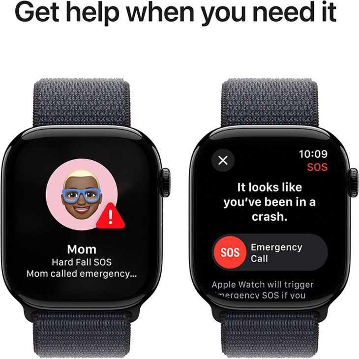 Apple Watch Series 10 GPS 46mm Aluminiumboett i Gagatsvart • Sportloop Svartlila Apple Watch Series 10 GPS 46mm Aluminiumboett i Gagatsvart • Sportloop Svartlila