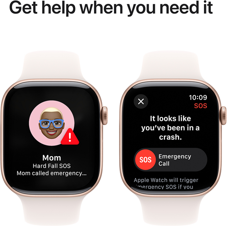 Apple Watch Series 10 GPS 46mm Aluminiumboett i Roséguld • Sportband Rosé - M/L Apple Watch Series 10 GPS 46mm Aluminiumboett i Roséguld • Sportband Rosé - M/L