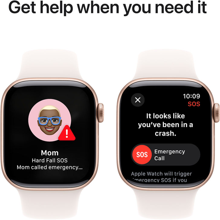 Apple Watch Series 10 GPS + Cellular 42mm Aluminiumboett i Roséguld • Sportband Rosé - S/M Apple Watch Series 10 GPS + Cellular 42mm Aluminiumboett i Roséguld • Sportband Rosé - S/M