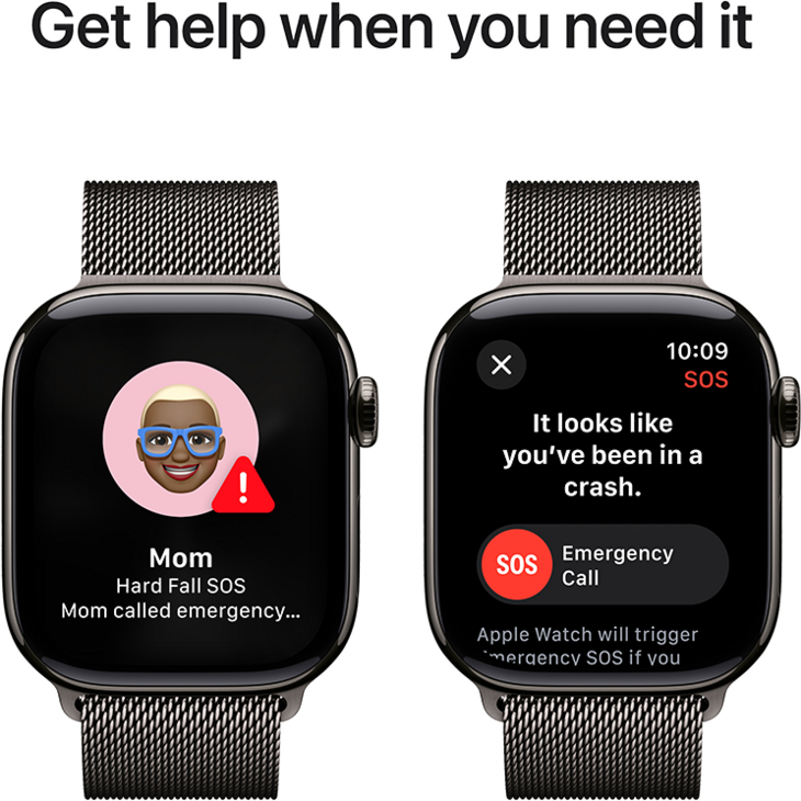 Apple Watch Series 10 GPS + Cellular 42mm Titanboett Skiffer • Milanesisk loop Skiffer Apple Watch Series 10 GPS + Cellular 42mm Titanboett Skiffer • Milanesisk loop Skiffer