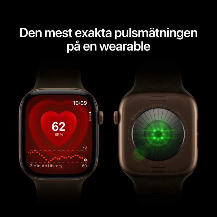 Apple Watch Series 12 GPS + Cellular 42mm Titaniumboett Skinande Guld  &bull; Milanesisk Loop Skinande Guld