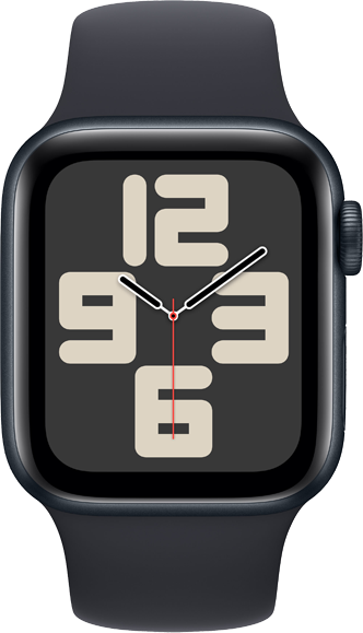 Apple Watch SE GPS + Cellular 40mm Aluminiumboett i Midnatt • Sportband Midnatt - S/M Apple Watch SE GPS + Cellular 40mm Aluminiumboett i Midnatt • Sportband Midnatt - S/M