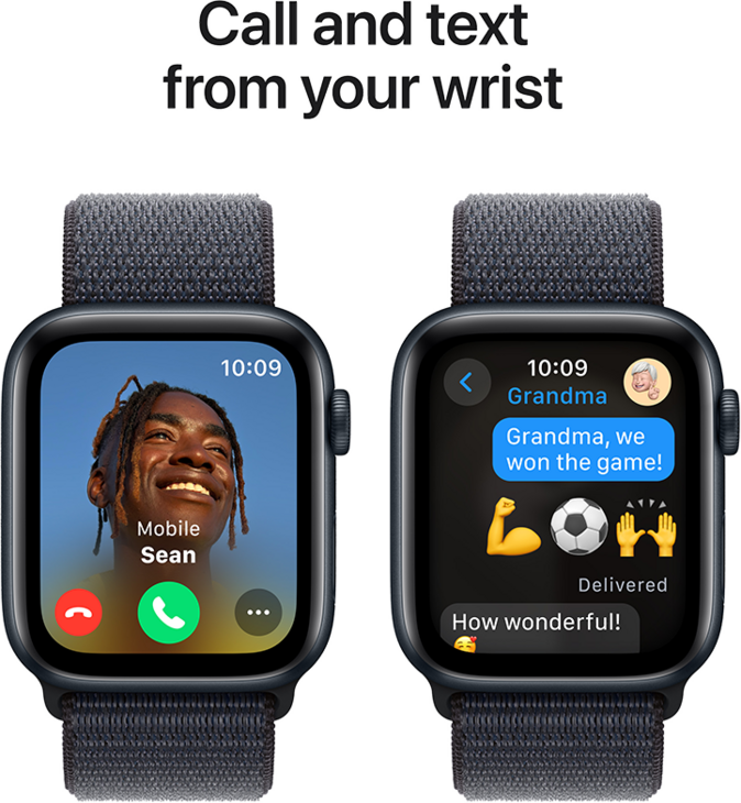 Apple Watch SE GPS 44mm Aluminiumboett i Midnatt  •  Sportloop Svartlila Apple Watch SE GPS 44mm Aluminiumboett i Midnatt  •  Sportloop Svartlila