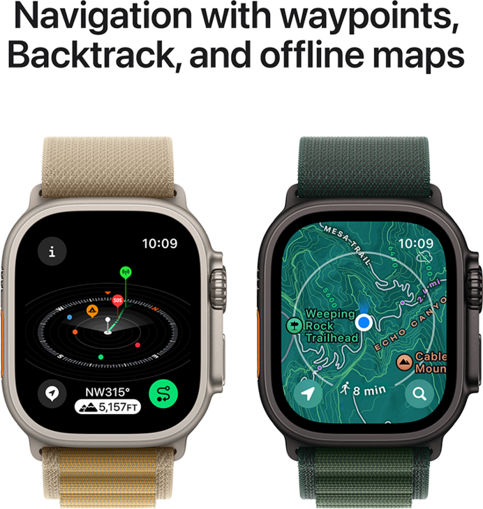 Apple Watch Ultra 2 GPS + Cellular 49mm Titanboett Svart  •  Milanesisk loop i titan Svart - S - Bruten förpackning Apple Watch Ultra 2 GPS + Cellular 49mm Titanboett Svart  •  Milanesisk loop i titan Svart - S - Bruten förpackning