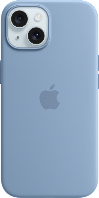 iPhone 15 Silikonskal med MagSafe - Vinterblå iPhone 15 Silikonskal med MagSafe - Vinterblå