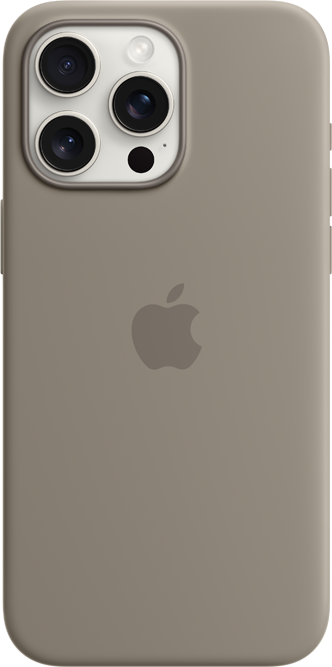 iPhone 15 Pro Max Silikonskal med MagSafe - Lera iPhone 15 Pro Max Silikonskal med MagSafe - Lera