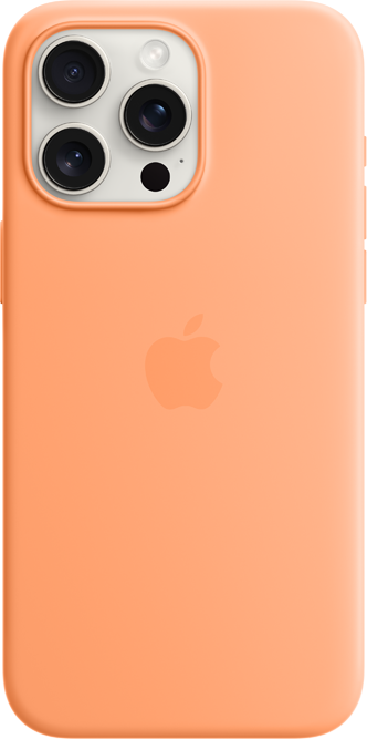 iPhone 15 Pro Max Silikonskal med MagSafe - Apelsinsorbet iPhone 15 Pro Max Silikonskal med MagSafe - Apelsinsorbet