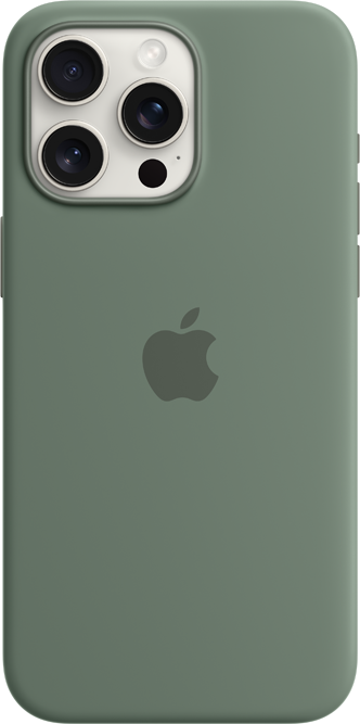 iPhone 15 Pro Max Silikonskal med MagSafe - Cypress iPhone 15 Pro Max Silikonskal med MagSafe - Cypress