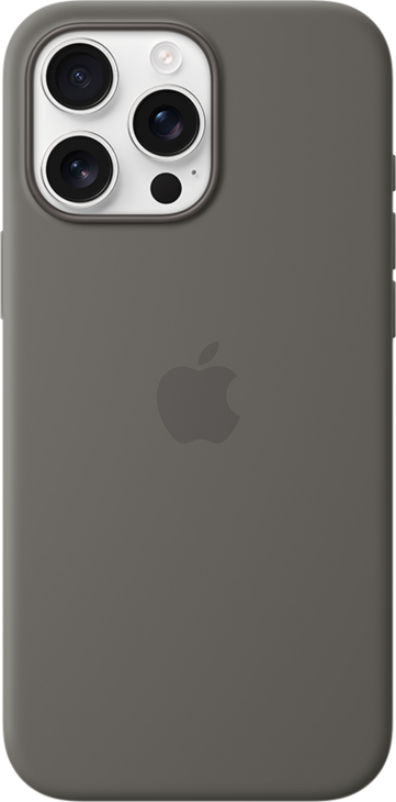 iPhone 16 Pro Max Silikonskal med MagSafe - Granitgrå iPhone 16 Pro Max Silikonskal med MagSafe - Granitgrå