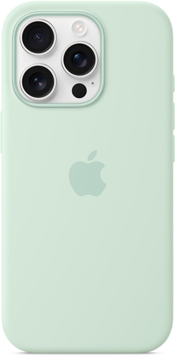 iPhone 16 Pro Silikonskal med MagSafe - Akvamarin iPhone 16 Pro Silikonskal med MagSafe - Akvamarin