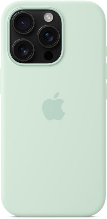 iPhone 16 Pro Silikonskal med MagSafe - Akvamarin iPhone 16 Pro Silikonskal med MagSafe - Akvamarin