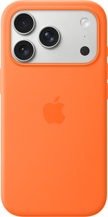 iPhone 17 Pro Silikonskal med MagSafe - Orange iPhone 17 Pro Silikonskal med MagSafe - Orange