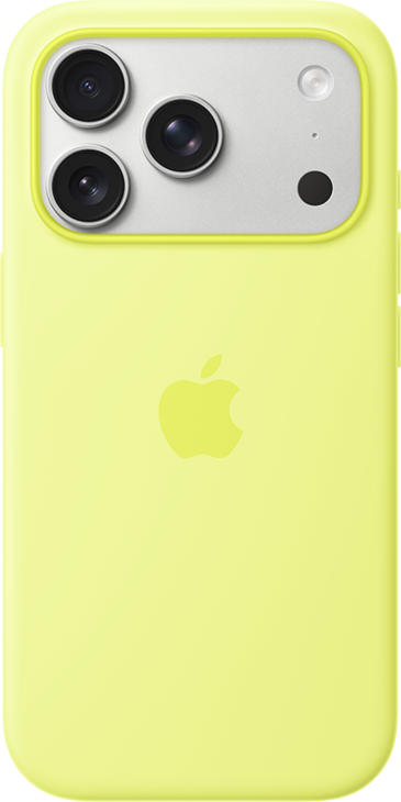 iPhone 17 Pro Max Silikonskal med MagSafe - Neongul iPhone 17 Pro Max Silikonskal med MagSafe - Neongul