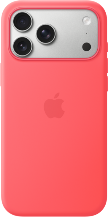 iPhone 17 Pro Max Silikonskal med MagSafe - Klar guava