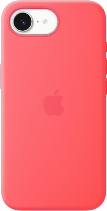 iPhone 17e Silikonskal med MagSafe - Klar guava