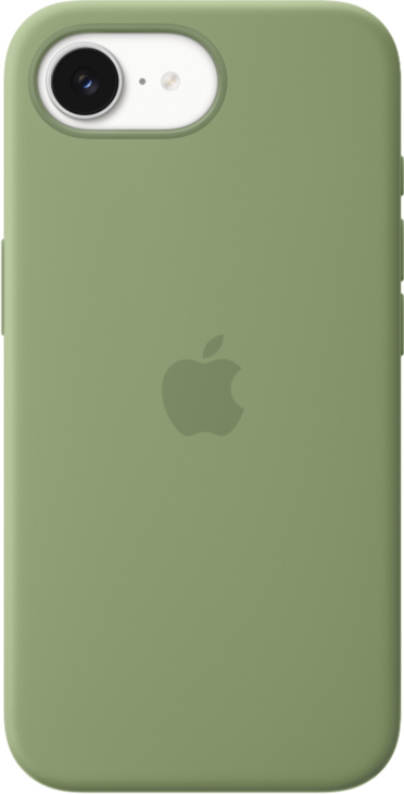 iPhone 17e Silikonskal med MagSafe - Ljus mossa