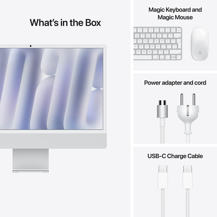 iMac 24-tum, M4 10-core, grafik 10-core, 16GB RAM, 512GB SSD, Silver iMac 24-tum, M4 10-core, grafik 10-core, 16GB RAM, 512GB SSD, Silver