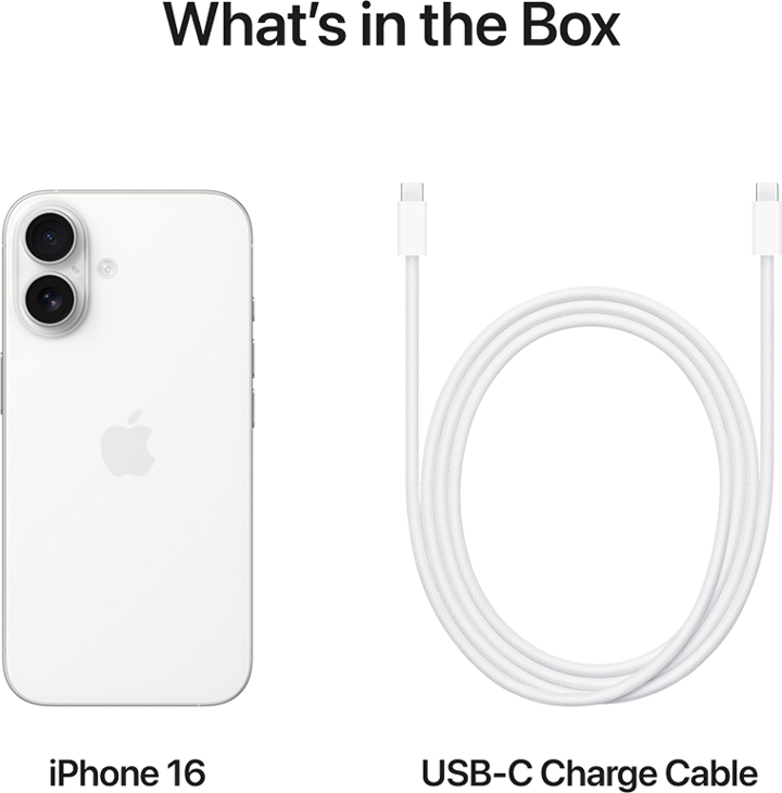 iPhone 16 128GB Vit iPhone 16 128GB Vit