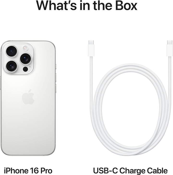 iPhone 16 Pro 1TB Vitt Titan iPhone 16 Pro 1TB Vitt Titan