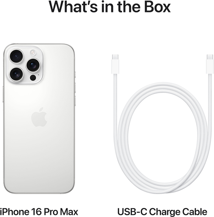 iPhone 16 Pro Max 1TB Vitt Titan iPhone 16 Pro Max 1TB Vitt Titan