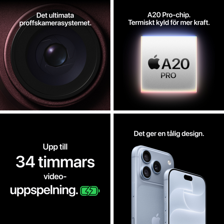 iPhone 18 Pro 256GB Svart