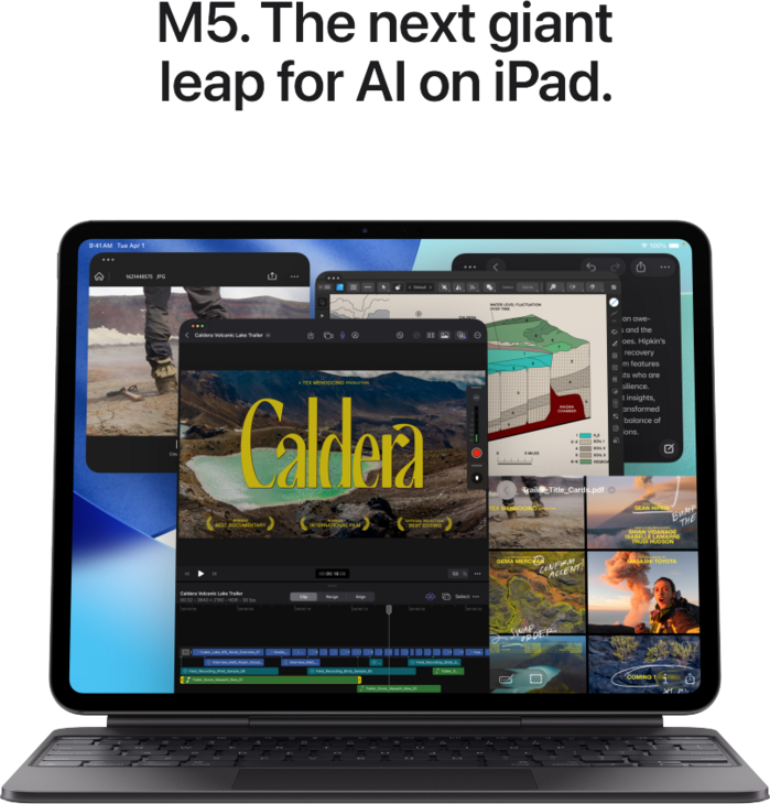 iPad Pro 11 tum M5 Wi‑Fi + Cellular 256 GB med standardglas – Silver iPad Pro 11 tum M5 Wi‑Fi + Cellular 256 GB med standardglas – Silver
