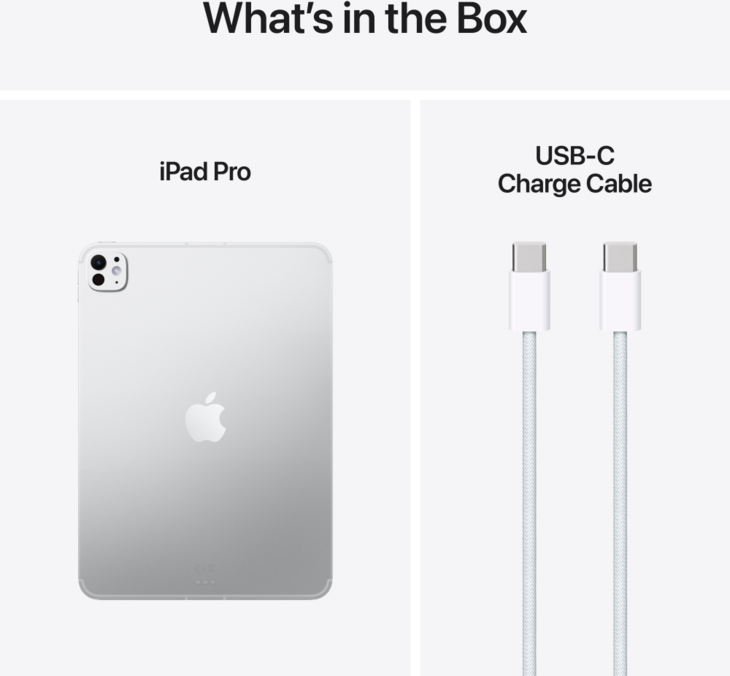 iPad Pro 11 tum M5 Wi‑Fi + Cellular 256 GB med standardglas – Silver iPad Pro 11 tum M5 Wi‑Fi + Cellular 256 GB med standardglas – Silver