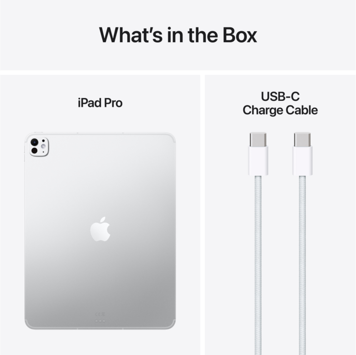 iPad Pro 13 tum M5 Wi‑Fi + Cellular 512 GB med standardglas – Silver iPad Pro 13 tum M5 Wi‑Fi + Cellular 512 GB med standardglas – Silver