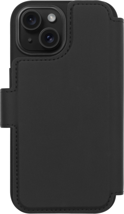 Lynge MagSafe iPhone 17e/16e/15/14/13 Pl&aring;nboksfodral - Svart