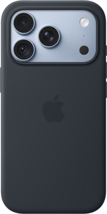 iPhone 18 Pro Silikonskal med MagSafe - Marinbl&aring;