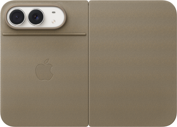 iPhone Duo Folio med utf&auml;llbart st&ouml;d &ndash; Mullvadsbrun