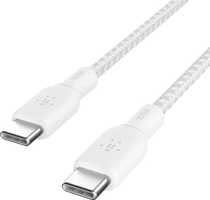 Belkin BoostCharge USB-C till USB-C - 100 W - Flätad (3m) Belkin BoostCharge USB-C till USB-C - 100 W - Flätad (3m)