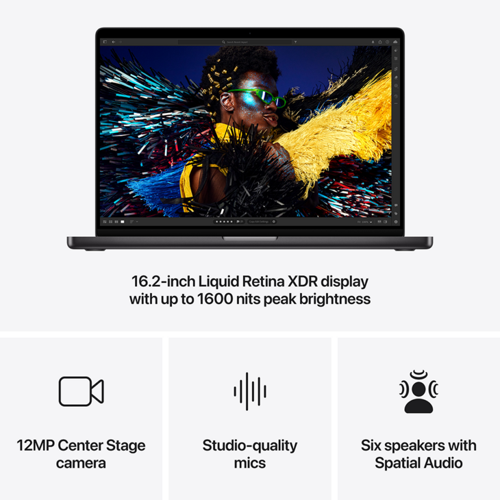 MacBook Pro 16-tum, M4 Pro 14-core, grafik 20-core, 48GB, 1TB SSD, Rymdsvart MacBook Pro 16-tum, M4 Pro 14-core, grafik 20-core, 48GB, 1TB SSD, Rymdsvart