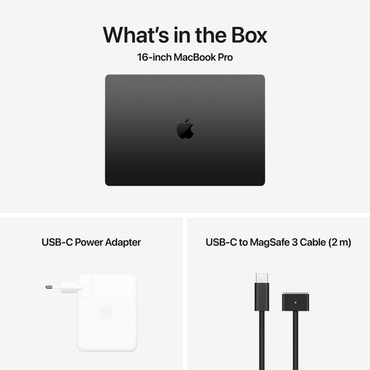 MacBook Pro 16-tum, M4 Pro 14-core, grafik 20-core, 48GB, 1TB SSD, Rymdsvart MacBook Pro 16-tum, M4 Pro 14-core, grafik 20-core, 48GB, 1TB SSD, Rymdsvart