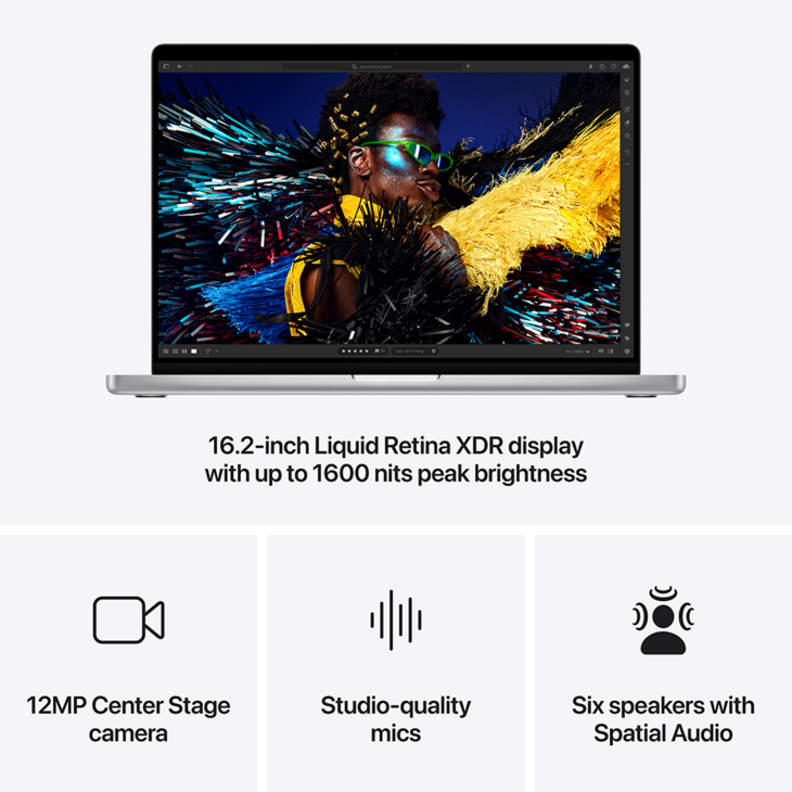 MacBook Pro 16-tum, M4 Pro 14-core, grafik 20-core, 48GB, 1TB SSD, Silver MacBook Pro 16-tum, M4 Pro 14-core, grafik 20-core, 48GB, 1TB SSD, Silver