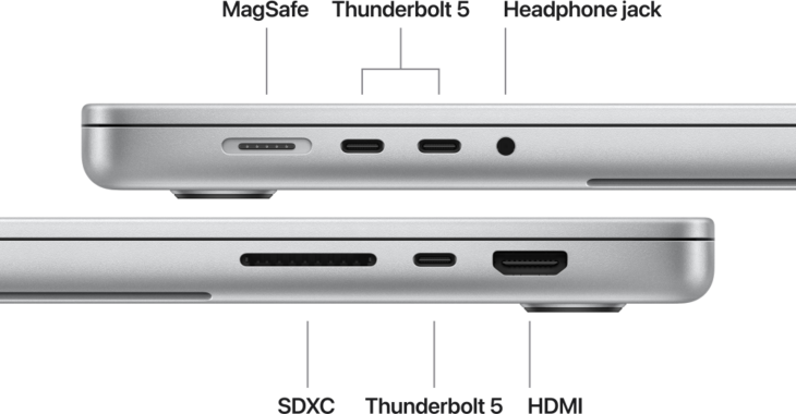 MacBook Pro 16-tum, M5 Max 18-core, grafik 32-core, 36GB, 8TB SSD, Silver