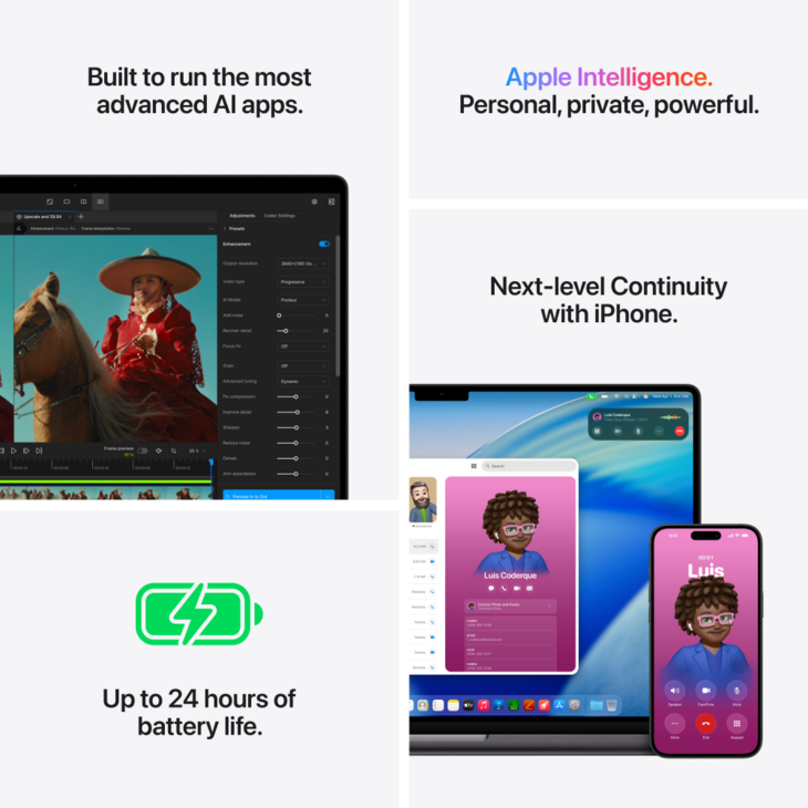 MacBook Pro 16-tum, M5 Pro 18-core, grafik 20-core, 24GB, 1TB SSD, Rymdsvart