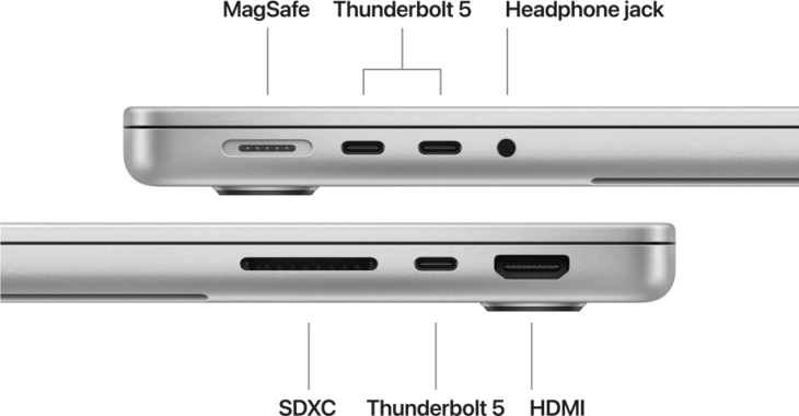 MacBook Pro 14-tum, M5 Max 18-core, grafik 40-core, 48GB, 4TB SSD, Silver