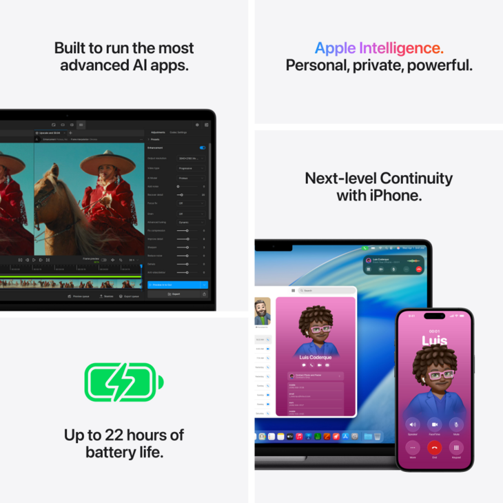 MacBook Pro 14-tum, M5 Pro 15-core, grafik 16-core, 24GB, 1TB SSD, Rymdsvart