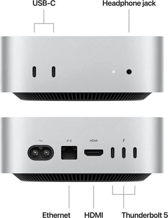 Mac mini, M4 Pro 12-Core, grafik 16-core, 24GB, 512GB SSD Mac mini, M4 Pro 12-Core, grafik 16-core, 24GB, 512GB SSD