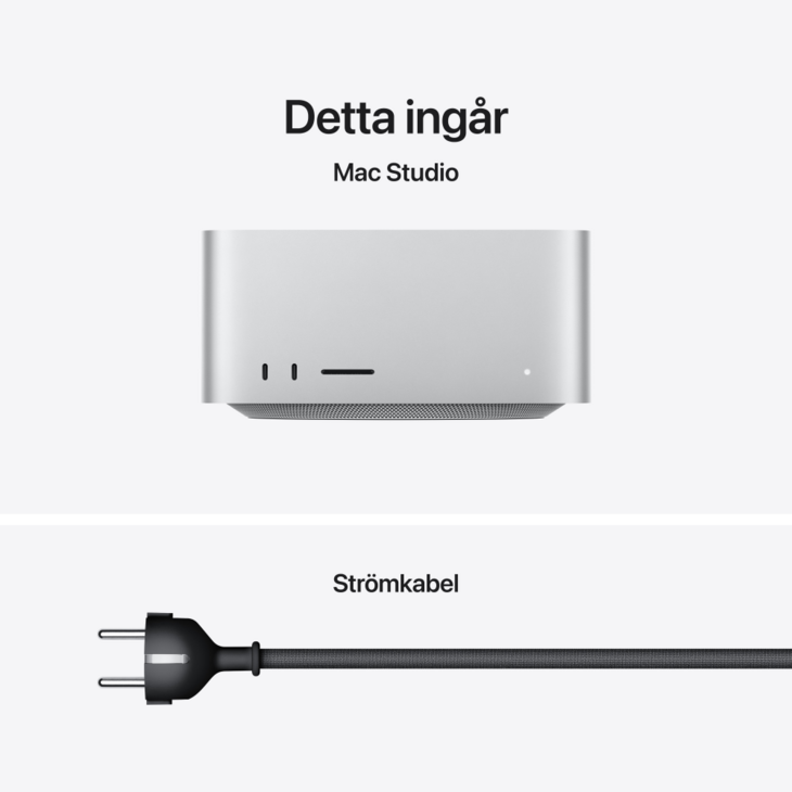 Mac Studio, M5 Ultra 30-core, grafik 64-core, 96GB, 1TB SSD