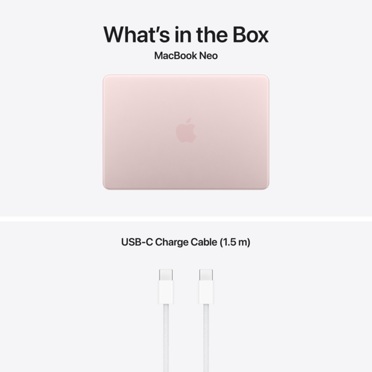 MacBook Neo 13-tum, 8GB RAM, 256B SSD, Ros&eacute;