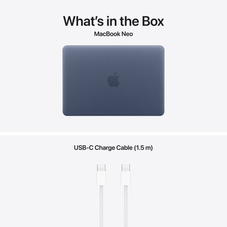 MacBook Neo 13-tum, 8GB RAM, 256B SSD, Indigo