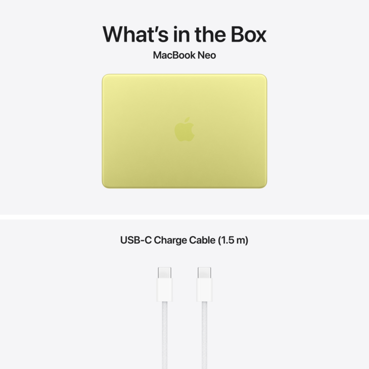 MacBook Neo 13-tum, 8GB RAM, 512 SSD, Touch ID, Citrus