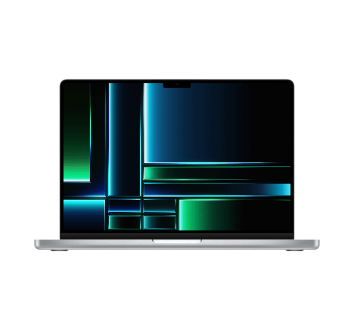MacBook Pro 14-tum i färgen silver